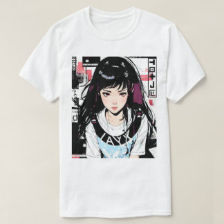 Camiseta Cool Aesthetic Japanese Anime Girl