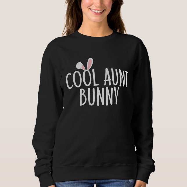 Camiseta Cool Aunt Bunny Family Rabbit  Matching Couple Eas (Frente)