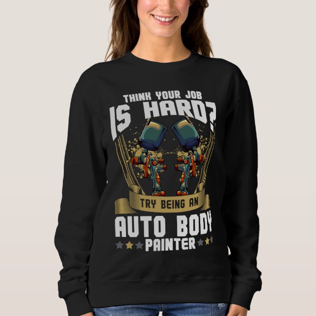 Camiseta Cool Auto Body Painter Paint Automotive Car Painte (Frente)