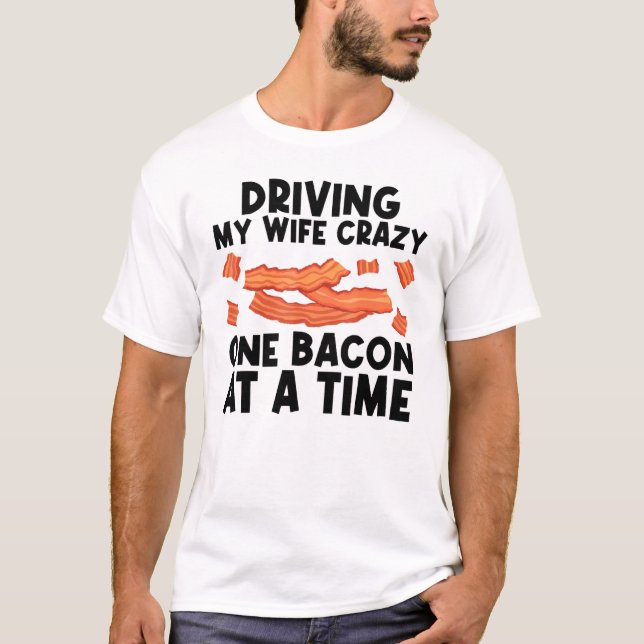 Camiseta Cool Bacon Art For Men Dad Pig Pork Strips Breakfa (Frente)