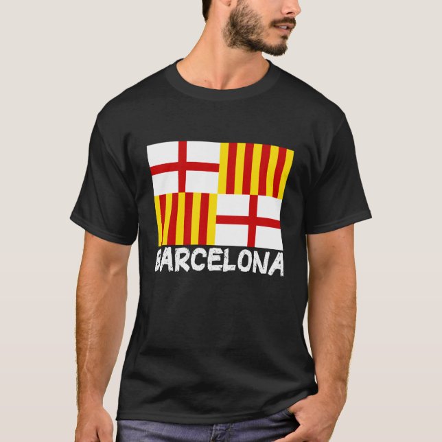 Camiseta Cool Barcelona Flag (Frente)