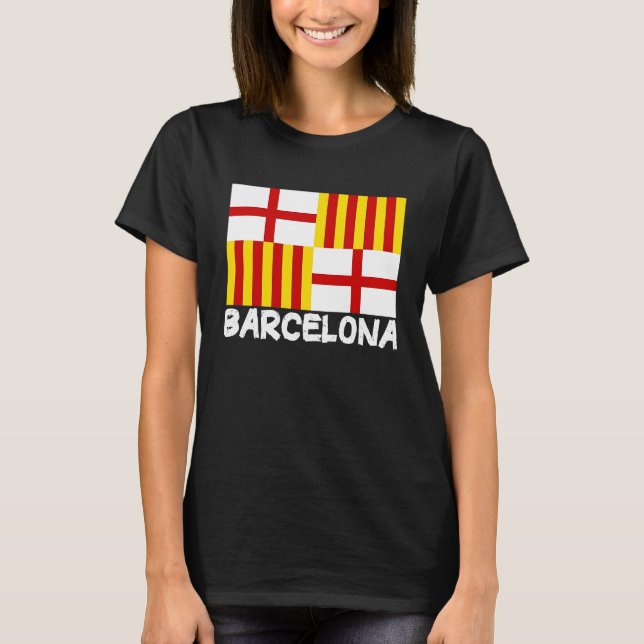 Camiseta Cool Barcelona Flag (Frente)