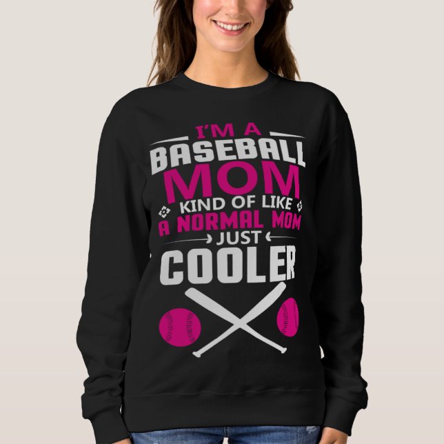 Camiseta Cool baseball mum everyday text simple retro (Frente)