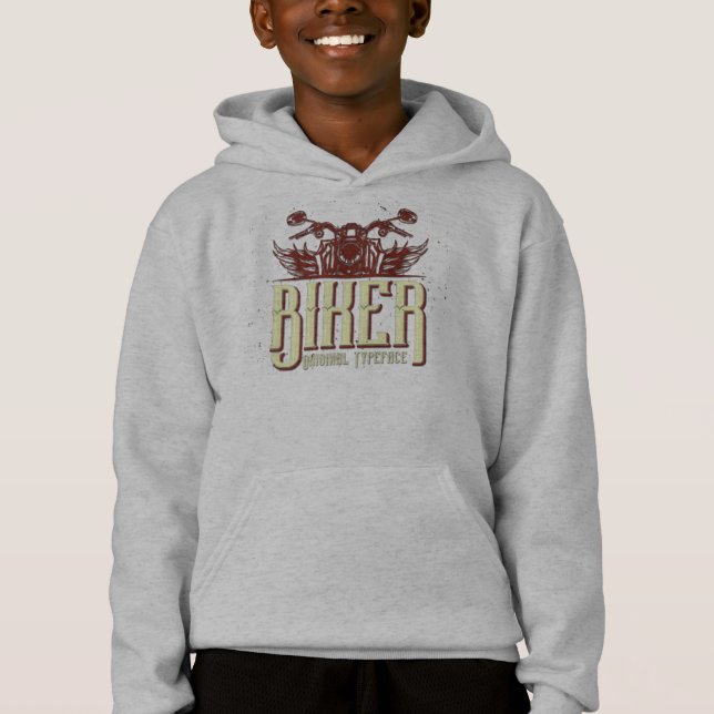 Camiseta Cool Biker Design - Original Typeface (Frente)