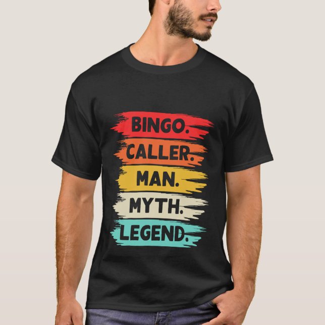 Camiseta Cool Bingo Caller word art  (Frente)