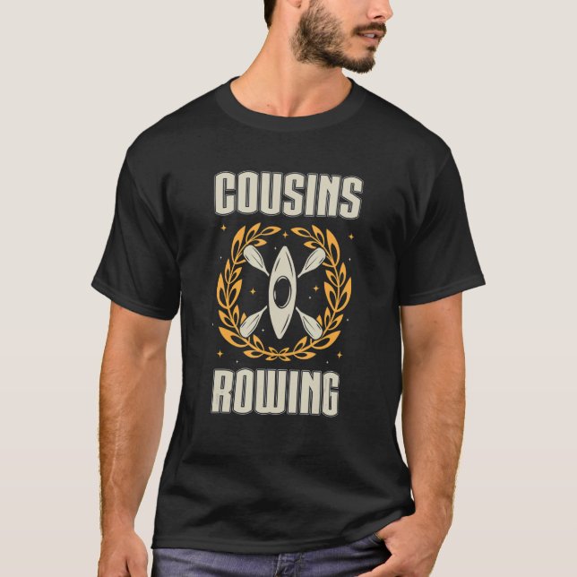 Camiseta Cool Boat Racing Cousins Rowing Rowers Men Women (Frente)