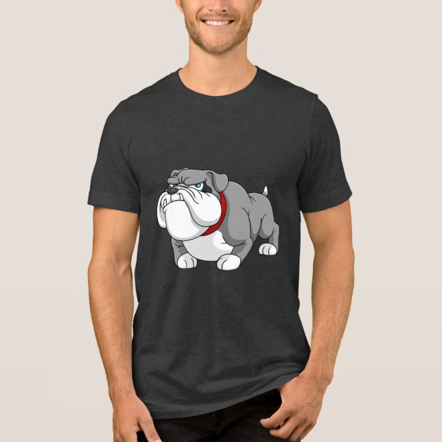 Camiseta Cool Bulldog Illustration (Frente)