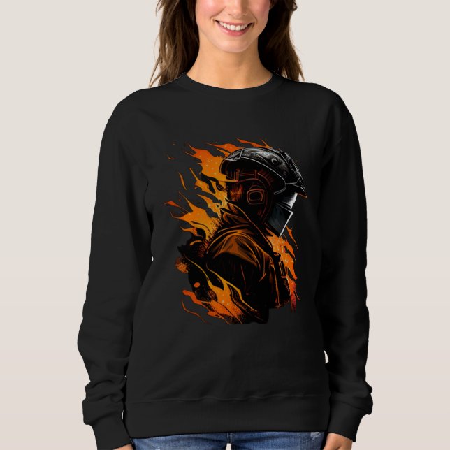 Camiseta Cool burning Welder with Mask (Frente)
