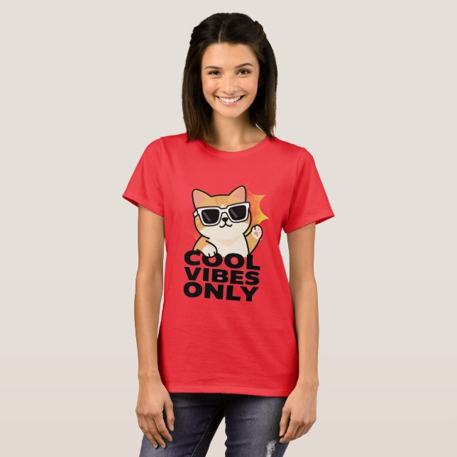 Camiseta Cool Cat (Frente Completa)