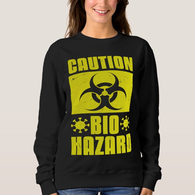 Camiseta Cool Caution Bio Hazard Puberty Virus Scientists (Frente)