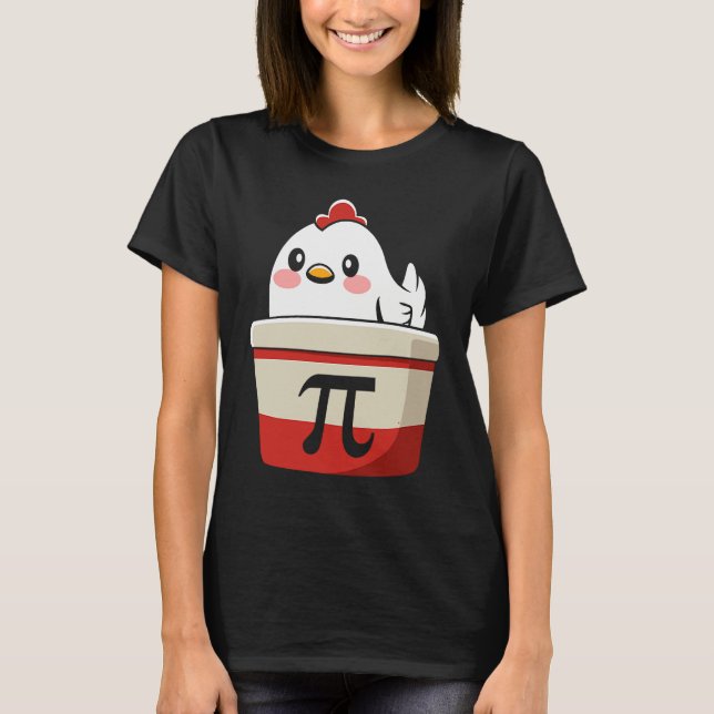 Camiseta Cool Chicken Pot Pi Symbol Math for Teachers Stude (Frente)