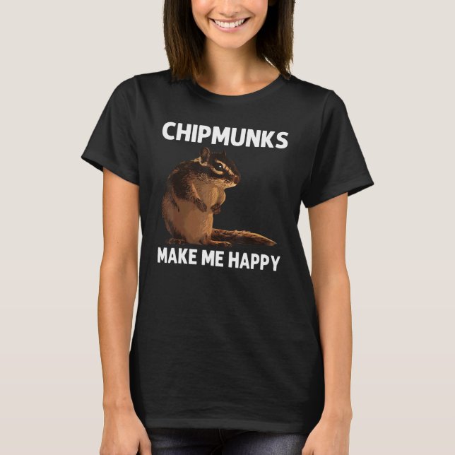 Camiseta Cool Chipmunk For Men Women Squirrel Whisperer  Ro (Frente)