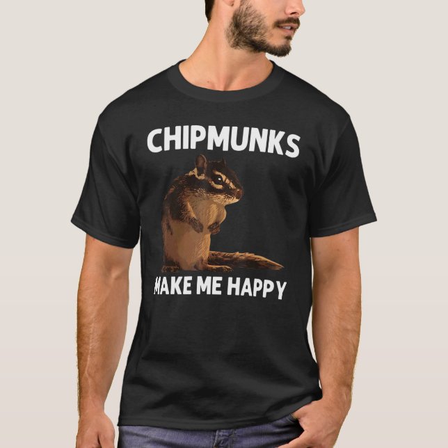 Camiseta Cool Chipmunk For Men Women Squirrel Whisperer  Ro (Frente)