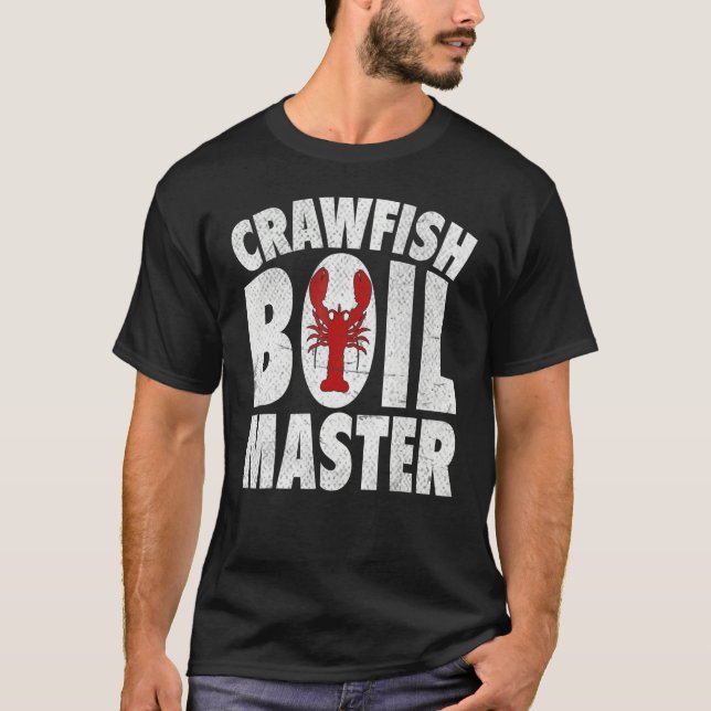 Camiseta Cool Crawfish Boil For Men Women Crawfish Seafood  (Frente)