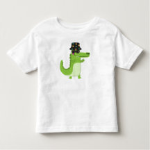 Cool Crocodile with Sunglasses & Leafy Bucket Hat