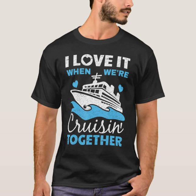 Camiseta Cool Cruise Men Women Cruise Ship Couple Family Va (Frente)