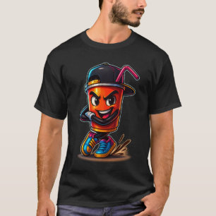Camiseta Cool Cup Swag – Estilo de Rua Juice Carto
