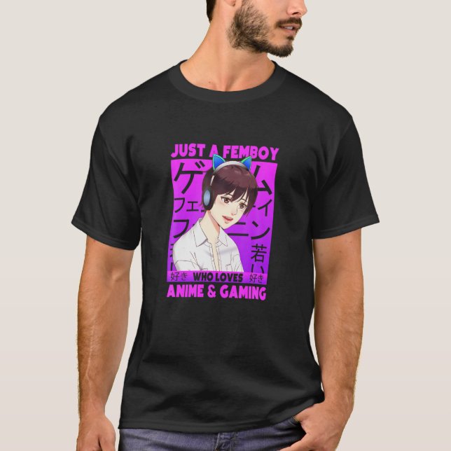 Camiseta Cool Cute Femboy Anime (Frente)