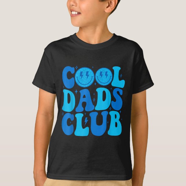 Camiseta Cool Dads Club Shirt Retro Groovy Dad Father's Day (Frente)