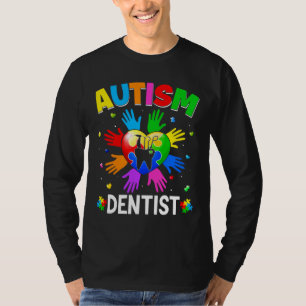 Camiseta Cool Dentist Autism Awareness Heart Puzzle Raising