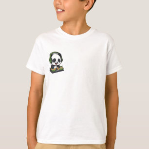 Camiseta Cool DJ Panda Beats Crianças