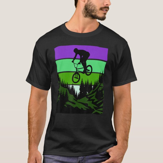Camiseta Cool DownHill Mountain Bike Design for Hardcore Cy (Frente)
