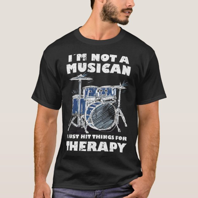 Camiseta Cool Drummer Enough silence For A Percussionist An (Frente)