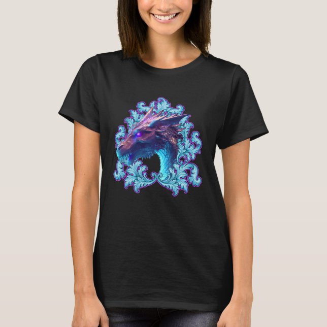 Camiseta Cool Fantasy Dragon Game Gamer Cosplay Nerds 28 (Frente)