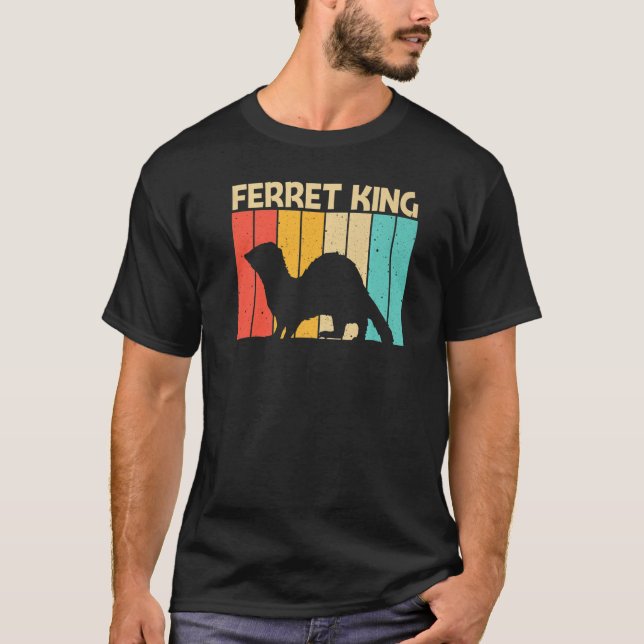 Camiseta Cool Ferret For Men Boys Dad Ferret  Pet Animal (Frente)