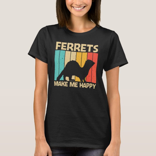 Camiseta Cool Ferret For Men Women Ferret   Pet Animal (Frente)