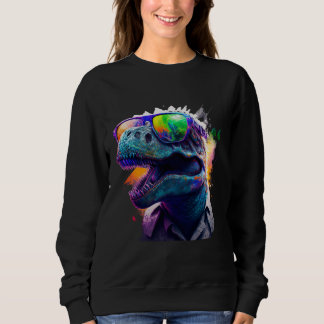 Camiseta Cool fun dinosaur Rex with sunglasses
