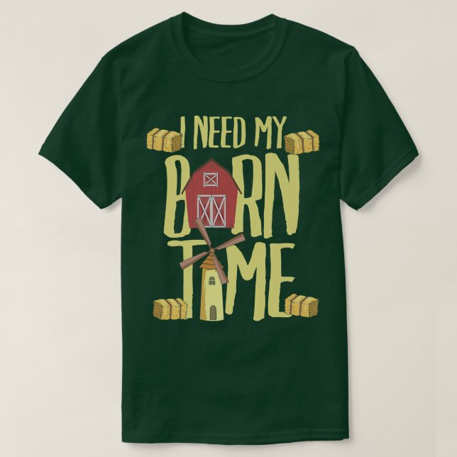 Camiseta Cool Funny Farmer Farming Barner Jokes Puns Saying (Frente do Design)