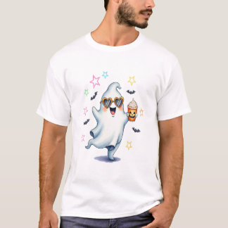 Camiseta Cool Ghost Halloween Vibes
