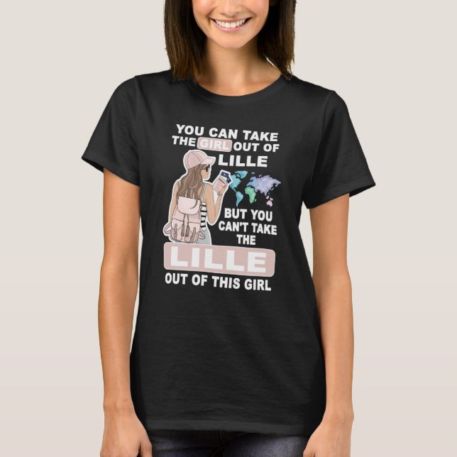 Camiseta Cool Girl from Lille City Proud Lille Girl (Frente)