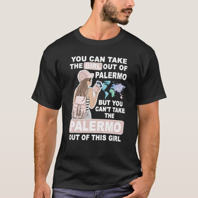 Camiseta Cool Girl from Palermo City Proud Palermo Girl (Frente)