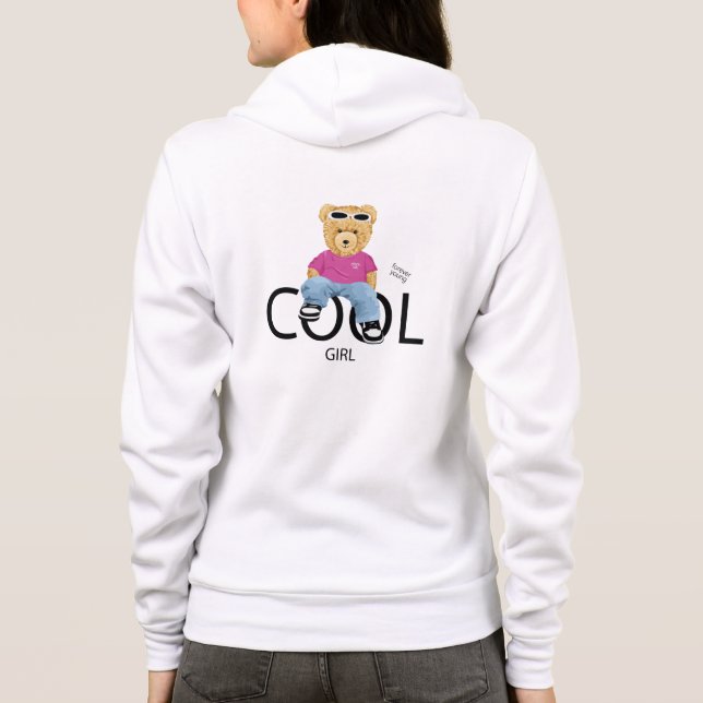 Camiseta Cool Girl Teddy Hoodie – Cute Style  (Verso)