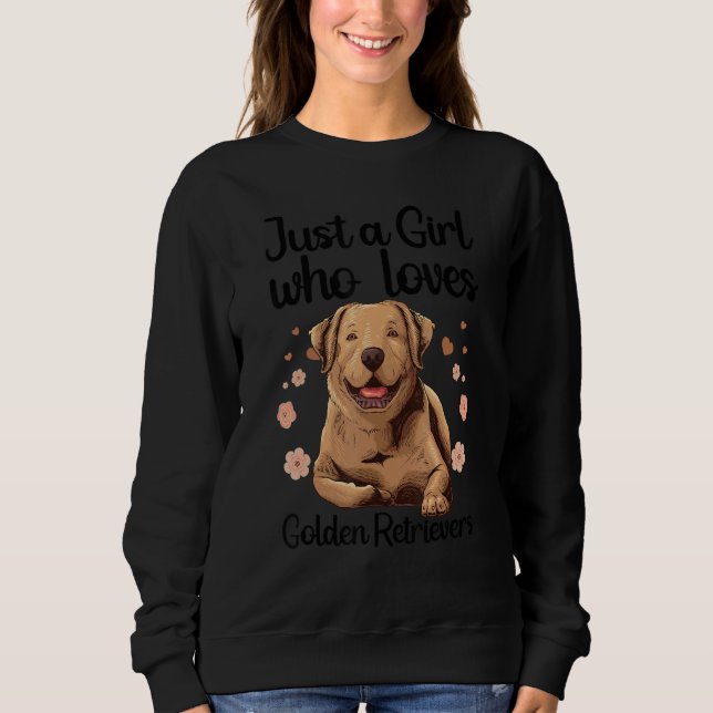 Camiseta Cool Golden Retriever For Women Girls Puppy Dog  O (Frente)