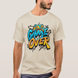 Camiseta Cool Graffiti Game Over Controller Urban Gamer