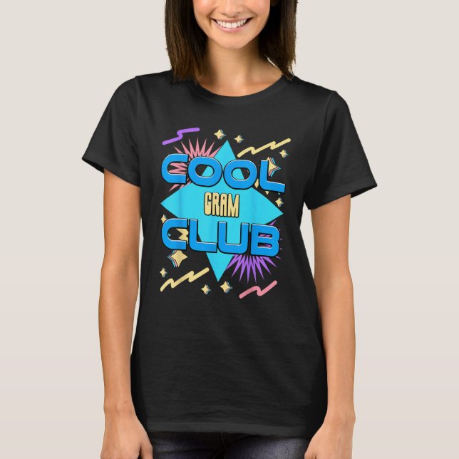 Camiseta Cool Gram Club  Grandma Humor Grandmom Family 1 (Frente)