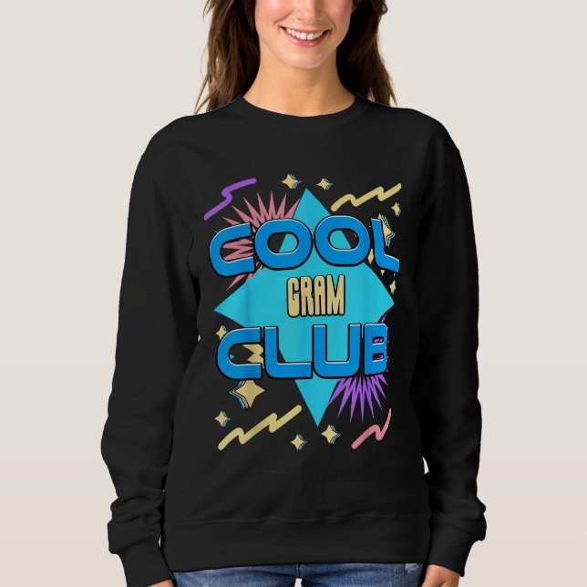 Camiseta Cool Gram Club  Grandma Humor Grandmom Family 1 (Frente)