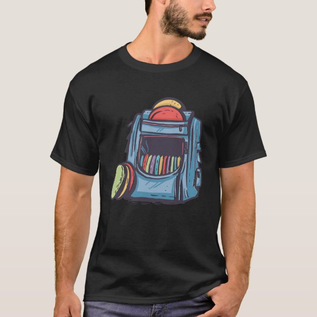 Camiseta Cool Graphic Disc Golf Backpack (Frente)