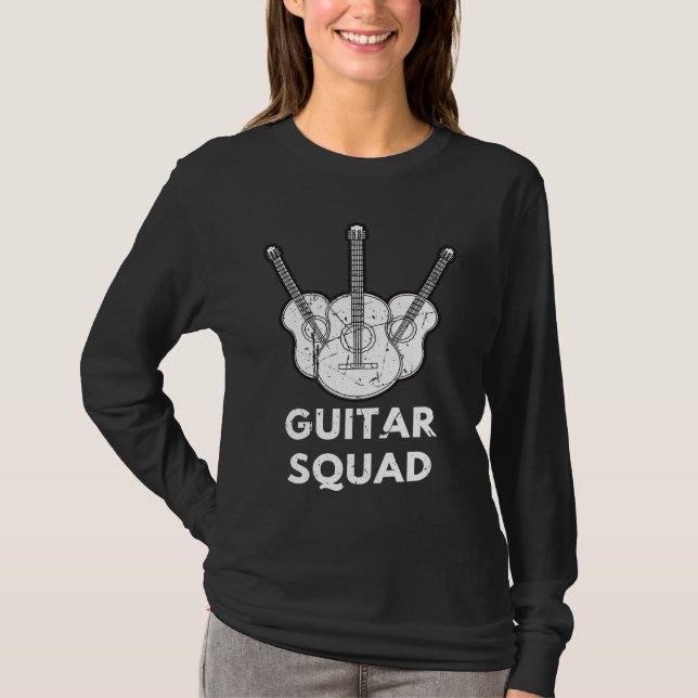 Camiseta Cool Guitar Squad Guitarist Music Guitars Player (Frente)