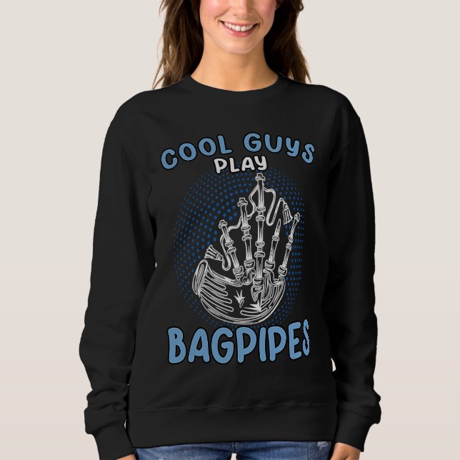 Camiseta Cool Guys Play Bagpipes Scottish Bagpipe  2 (Frente)