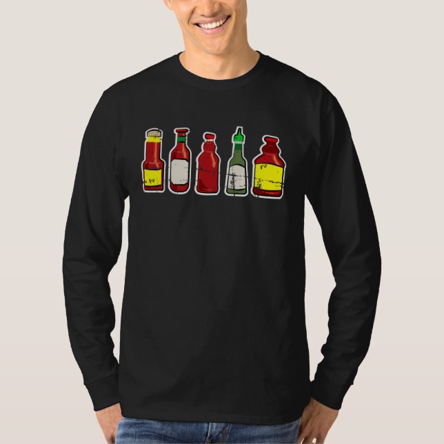 Camiseta Cool Habanero Hot Sauce For Spicy Mexican Food (Frente)