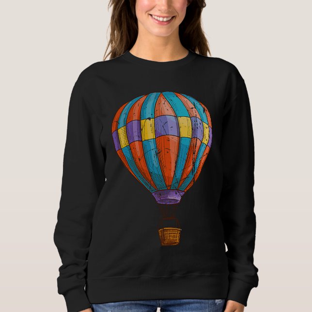 Camiseta Cool Hot Air Balloon Design Ballooning Balloons Wo (Frente)