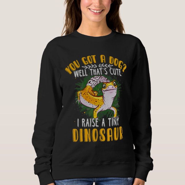 Camiseta Cool I Raise Tiny Dinosaur    Leopard Gecko Pet (Frente)