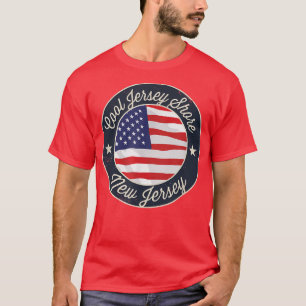Camiseta Cool Jersey Shore - Lembrete Patriótico de New Jer