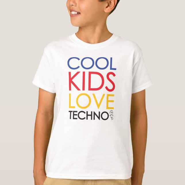 Camiseta Cool Kids Love Techno Shirt (Frente)