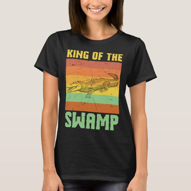 Camiseta Cool King Of The Swamps Crocodile Swamp (Frente)
