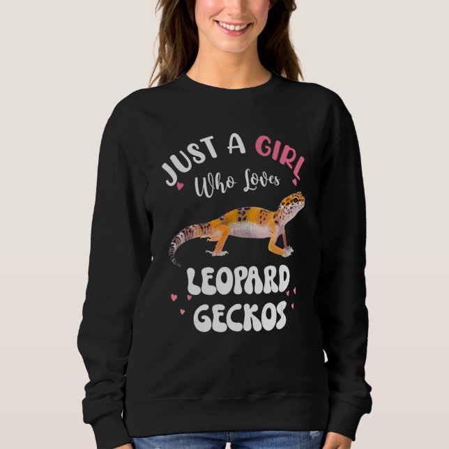 Camiseta Cool Leopard Gecko For Girls Women Pet Lizard Rept (Frente)